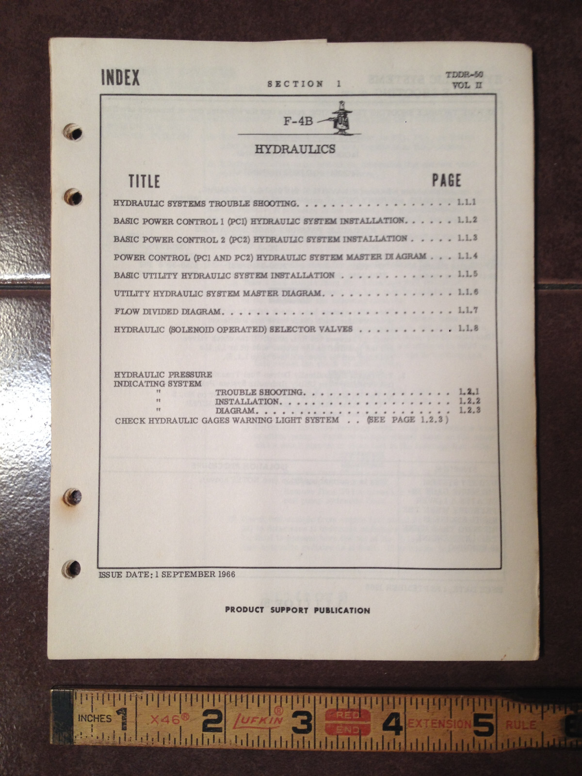 McDonnell F-4B Hydraulics Troubleshooting Booklet