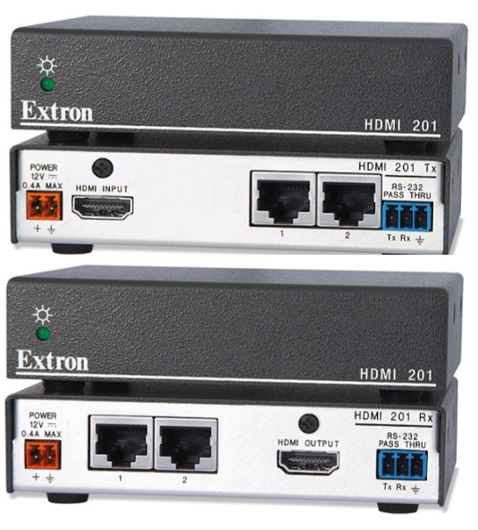 Extron HDMI Twisted Pair Extender Transmitter (TX) Receiver (RX) HDMI 201 RX TX