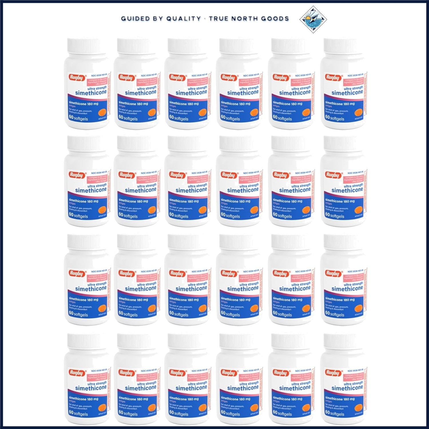 Ultra Strength Gas Relief Softgels with Simethicone for Bloating & Discomfort
