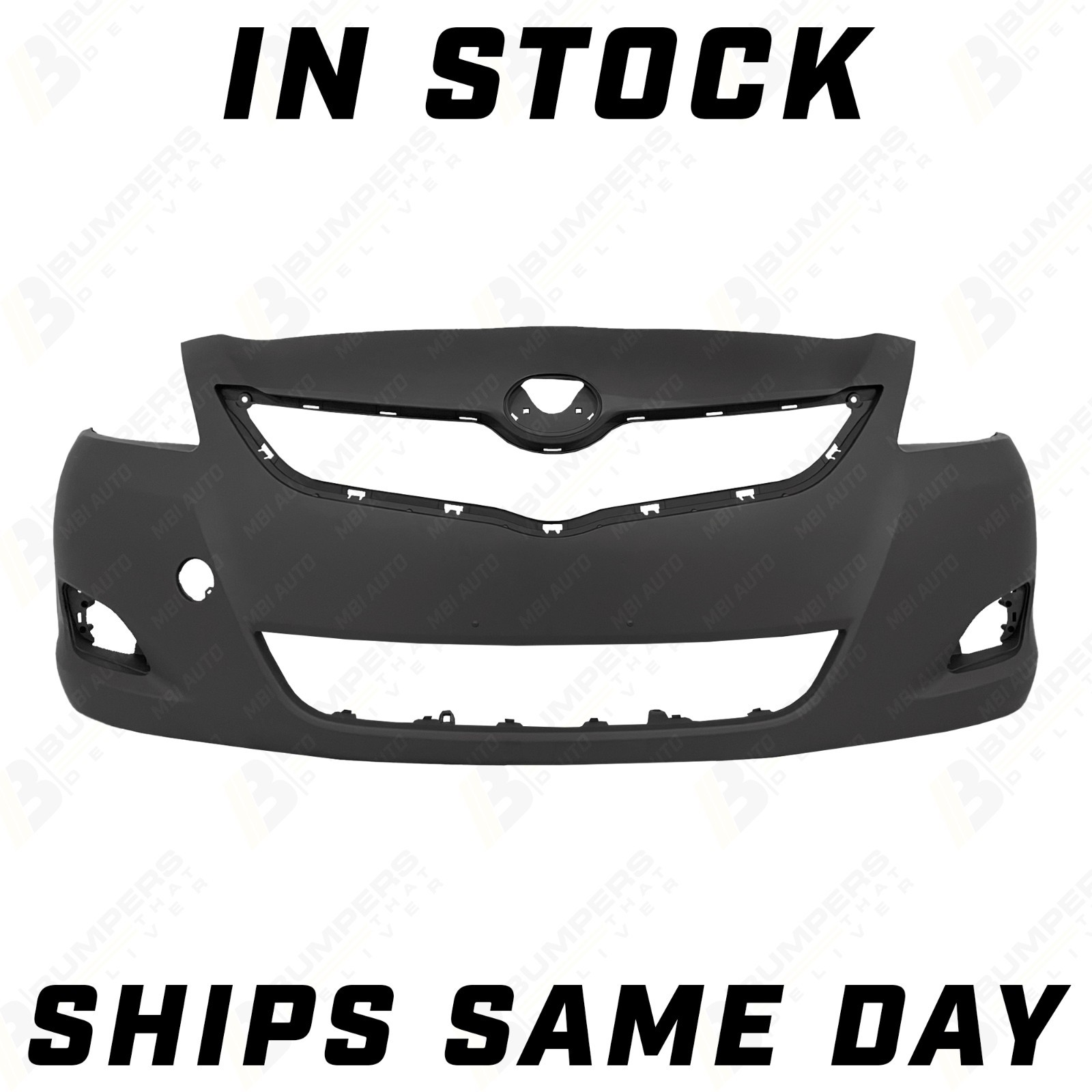 NEW Primered - Front Bumper Fascia Replacement for 2007-2012 Toyota Yaris Sedan