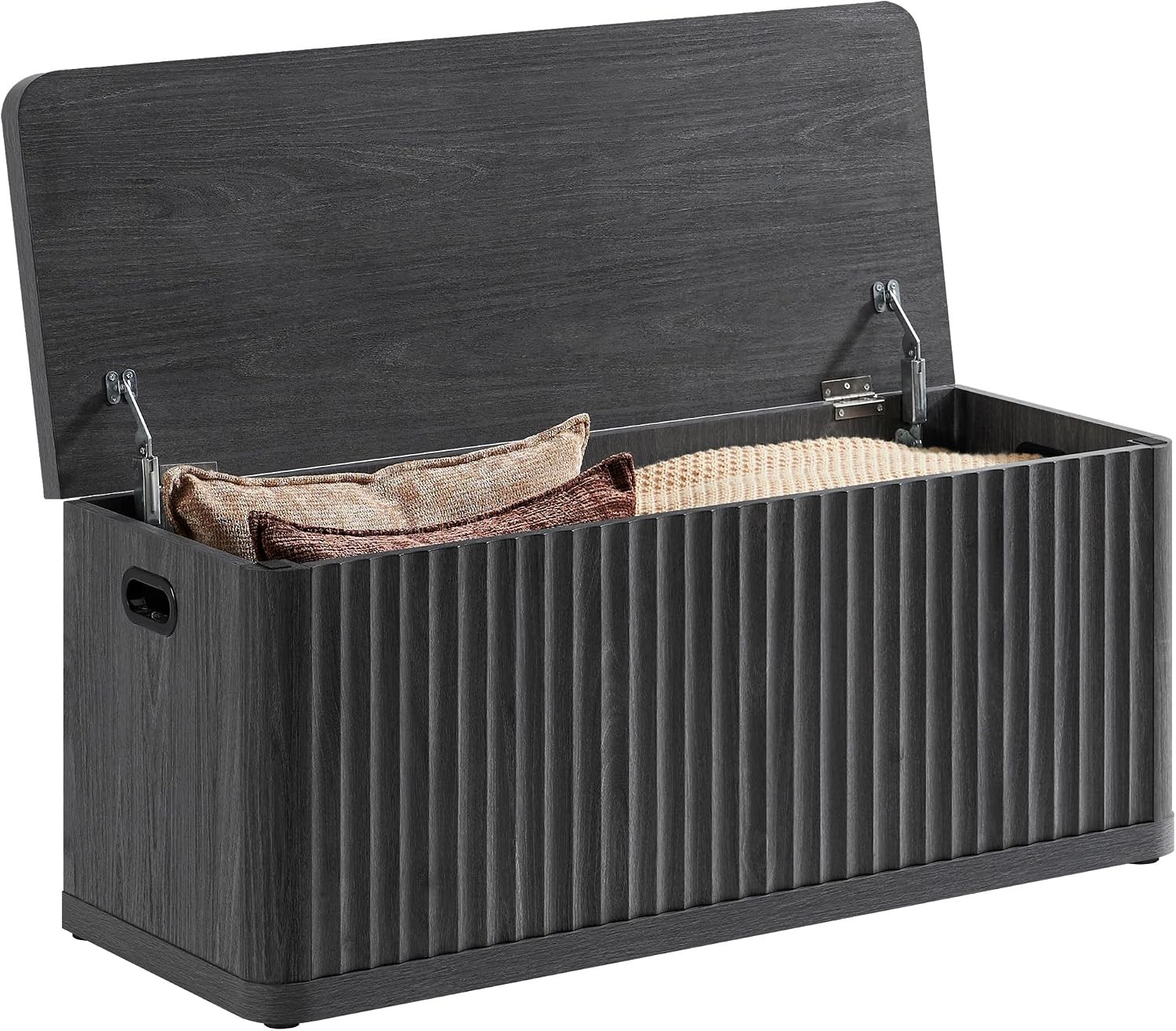Storage Bench 40.2" Wide Shoe Bench W/ Lift Top Large Wooden Storage Chest Trunk