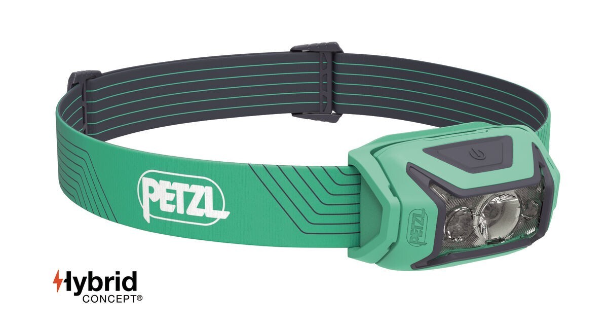 PETZL Actik Hybrid Concept Headlamp With Red Lighting | 450 lumens Green New