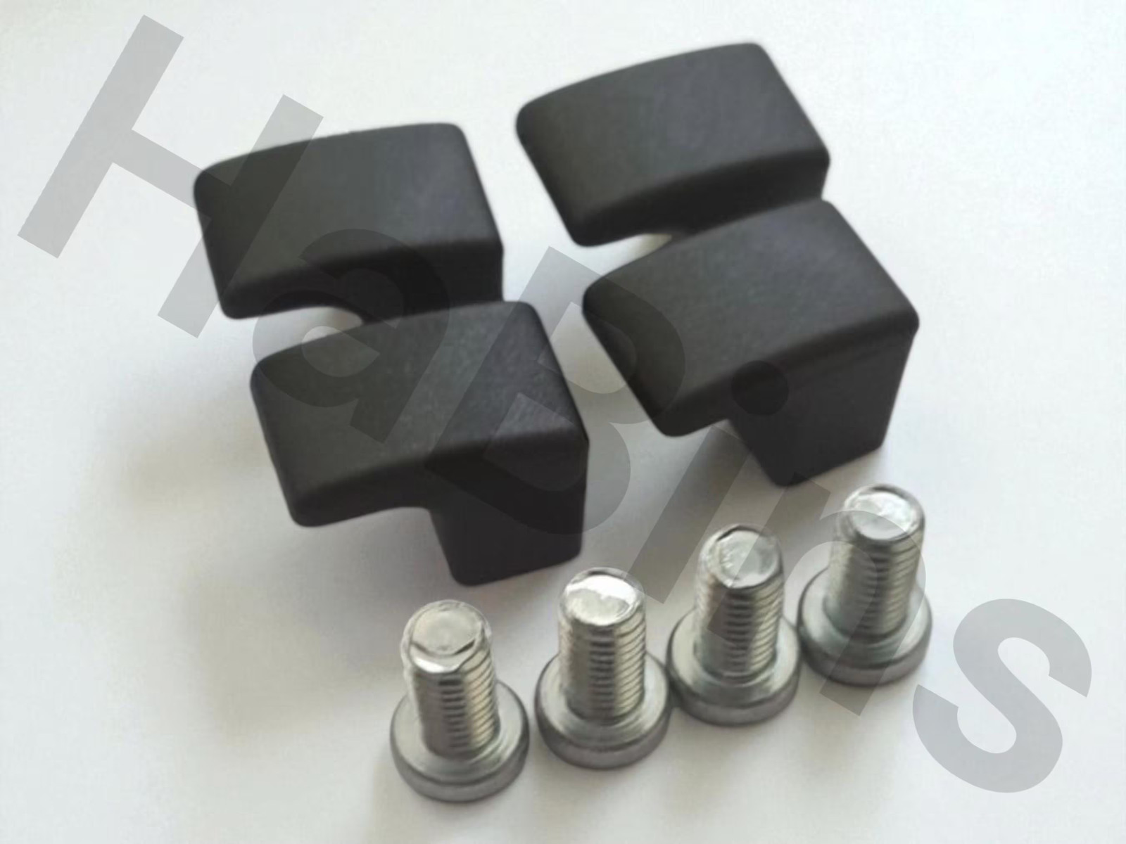 4x IKEA Slat Support Pins with Screws | Part 191315 & 105163 | Black Plastic Bed