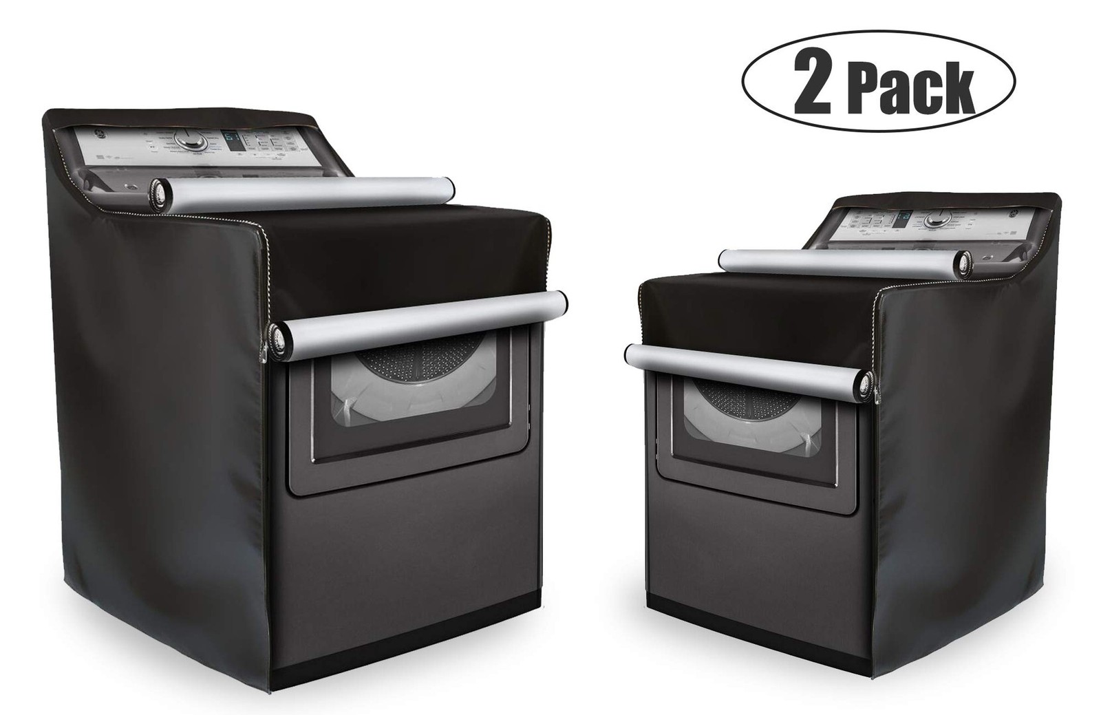 2Pack Washing machine cover,Fit for Outdoor Top Load and Front Load Machine,W...