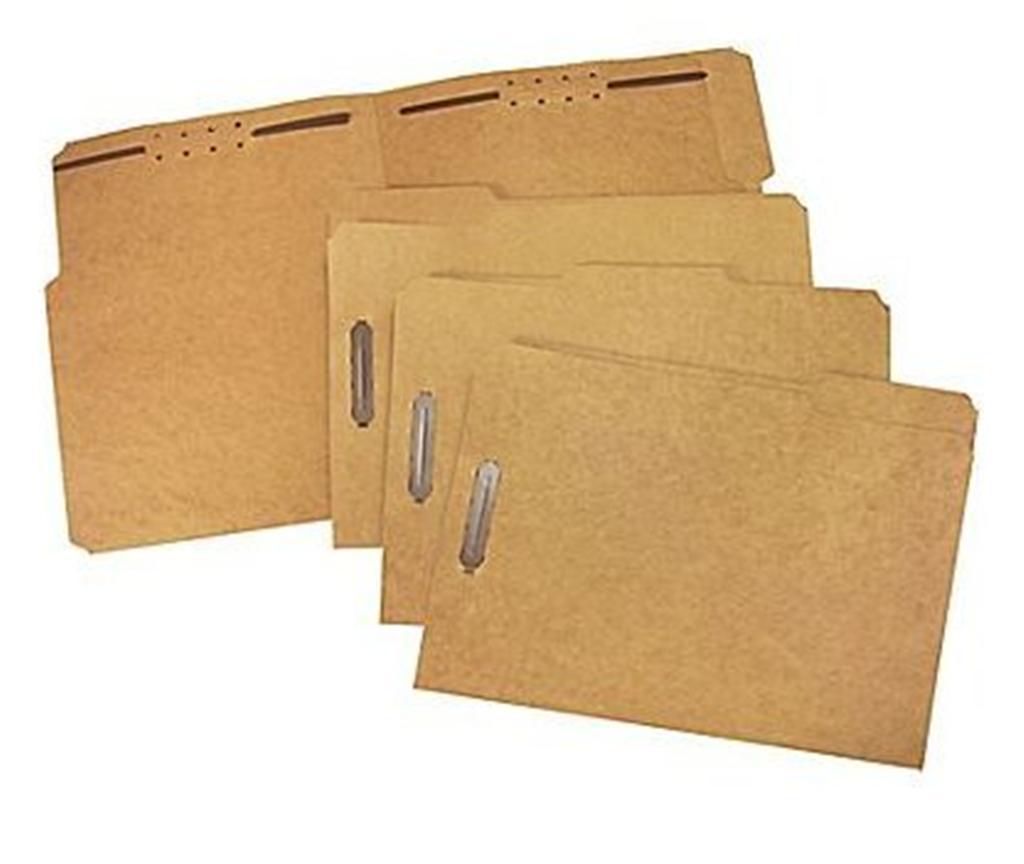 STAPLES HEAVY DUTY REINFORCED 2-FASTENERS KRAFT LEGAL FOLDERS 50/BOX BEST PRICE!