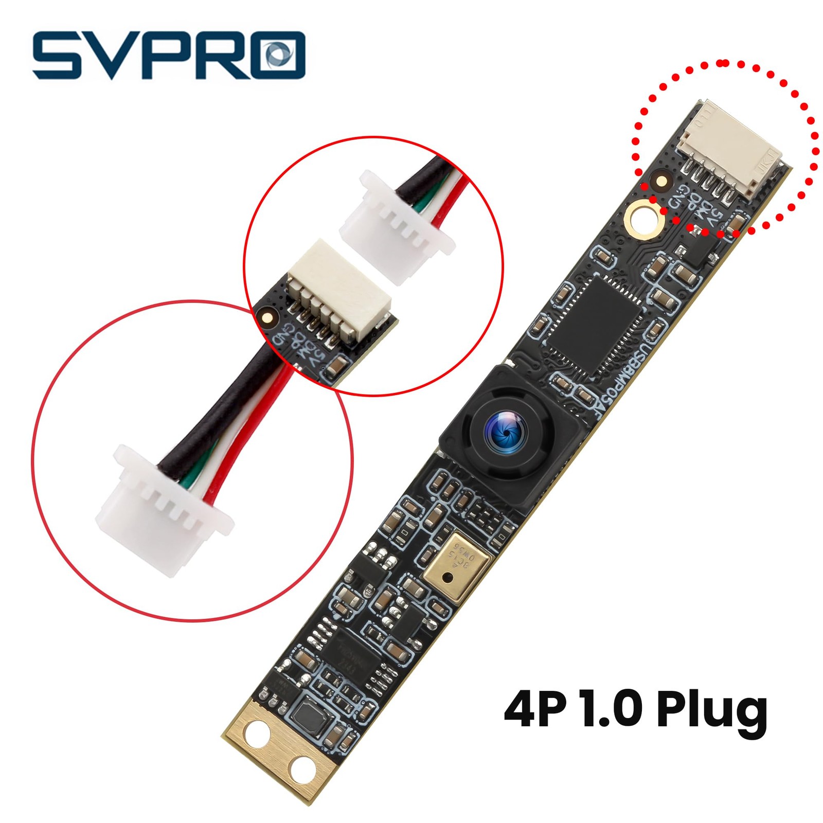 8MP USB Camera Module with Microphone Wide Angle Computer Camera Fixed Focus ...