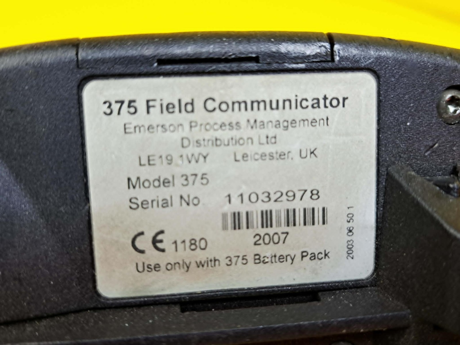 ⚡NEEDS BATTERY⚡EMERSON 375 FIELD COMMUNICATOR HANDHELD CALIBRATING CONFIGURATION
