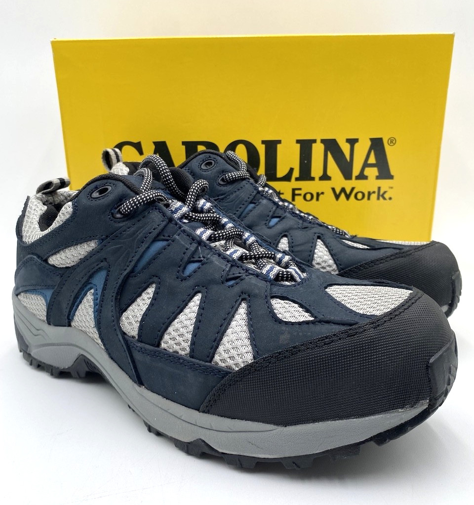 CAROLINA TREADZ ALUMINUM TOE ATHLETIC Men's NEW Work Shoes Dark Blue Multi Sizes