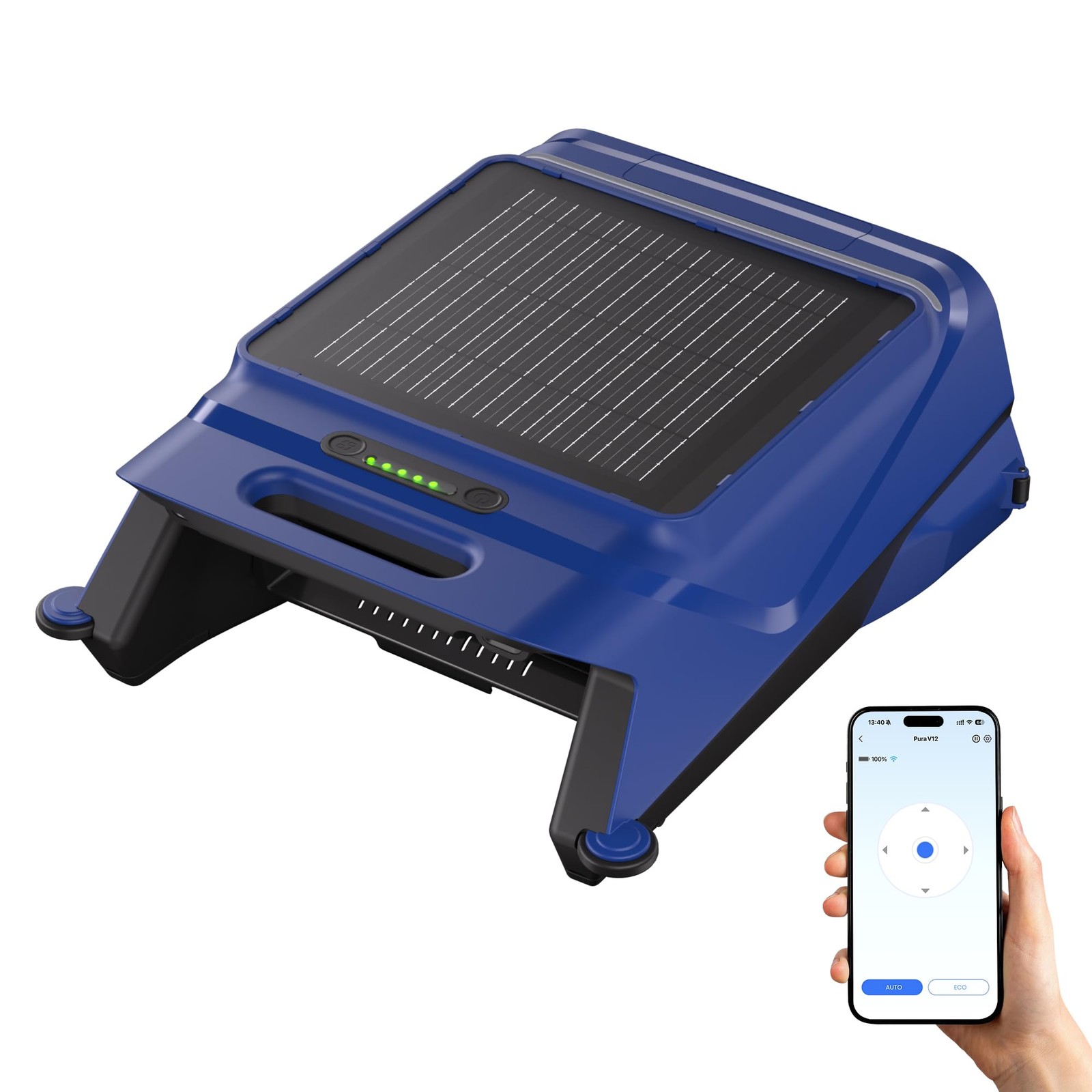** NEW Solar Powered Pool Skimmer Robot | Pura V12 | 24/7 Cleaning | 5L Basket