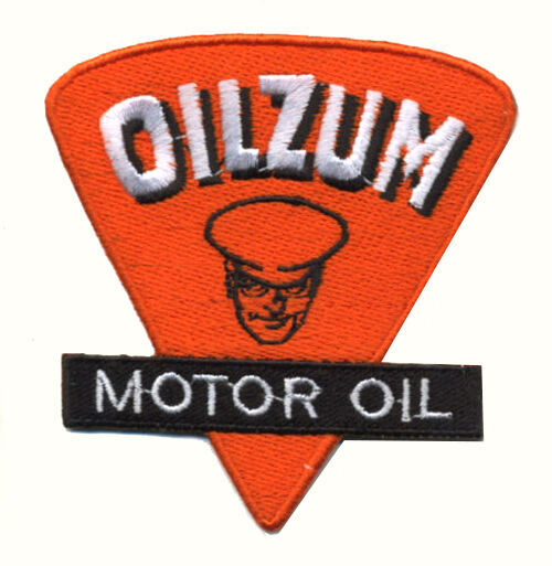 oilzum patch badge motor oil motorcycle hot rod service station gasoline