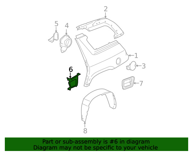 Genuine GM Lower Filler 15113356
