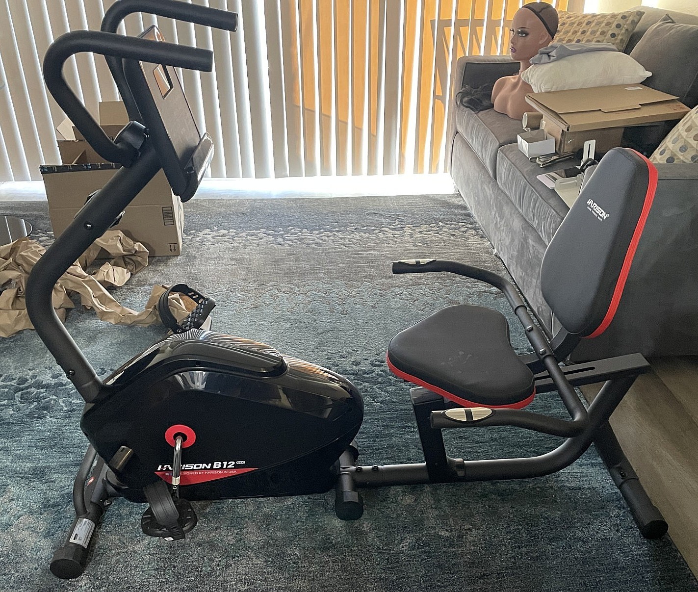 DENVER PICK UP ONLY HARISON (NEW) Indoor  Magnetic Recumbent Exercise Bike B-12