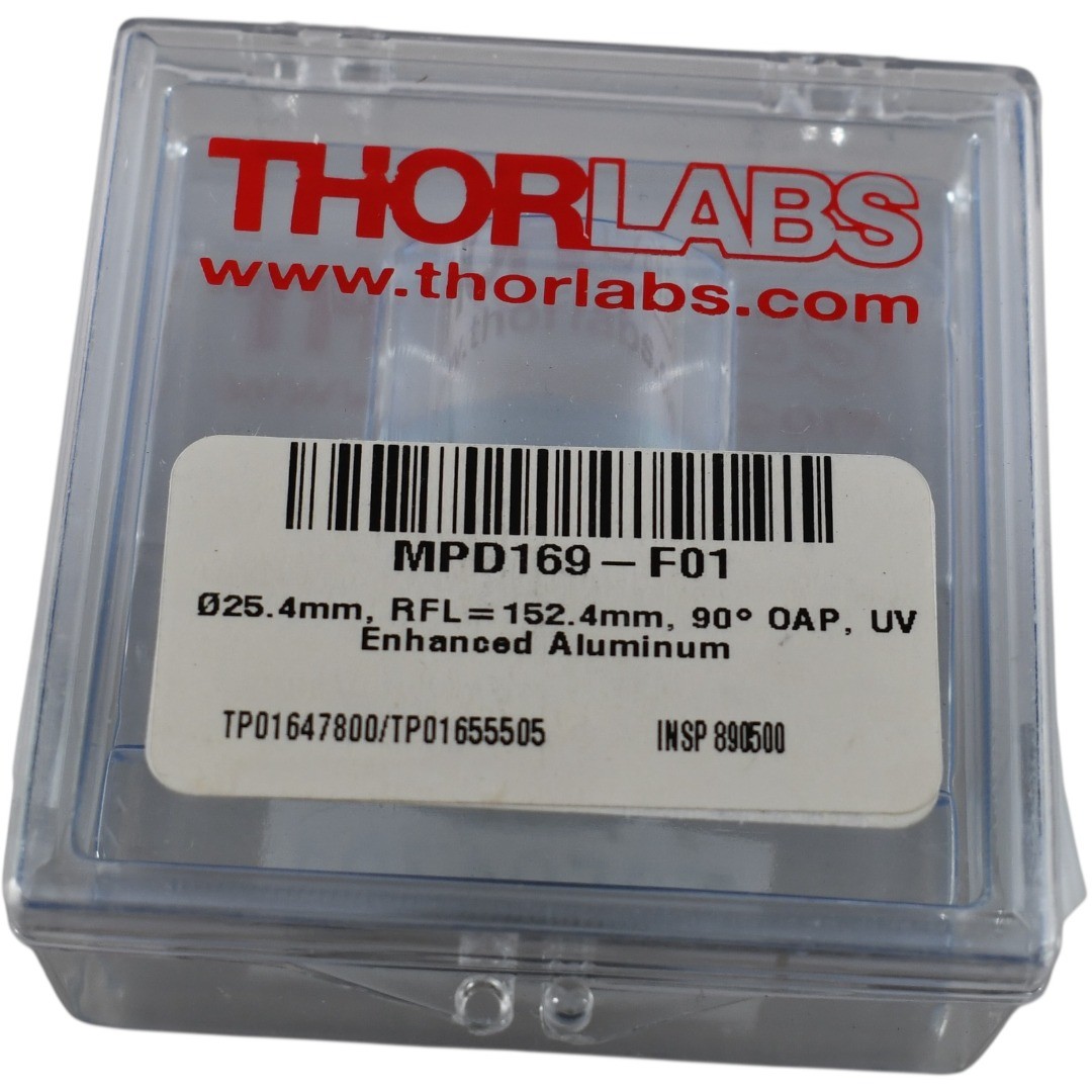 NEW Thorlabs MPD169-F01 90 Deg Off Axis Parabolic Mirror UV Enhanced Aluminum