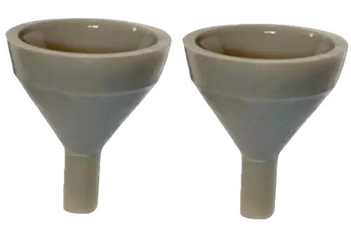 2x Small Black Powder Funnels For Revolvers, Muzzleloaders - 1.5" Tall - Gray