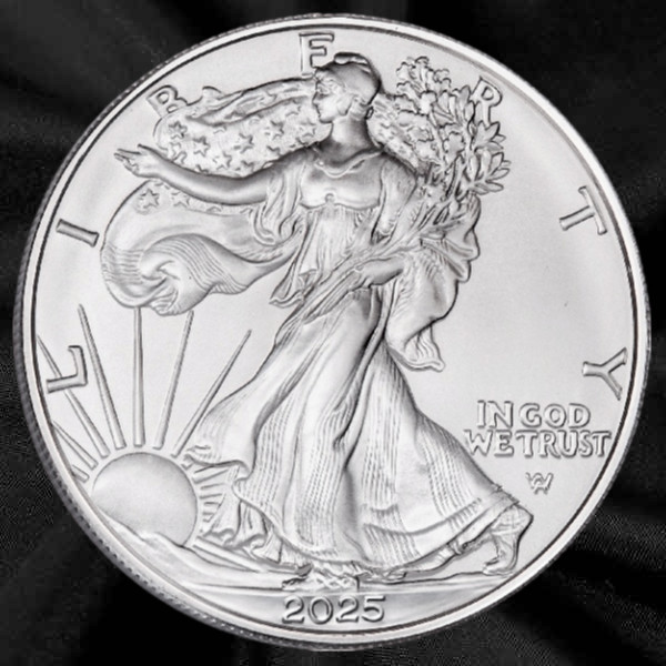 2025 American Silver Eagle Coin 1 oz Bullion Round