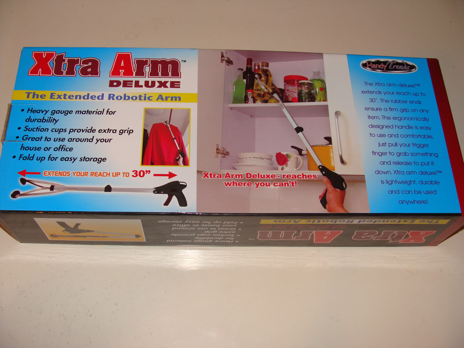 Xtra Arm Deluxe 30" Extended Robotic Arm Reacher New Handy Trends Brand