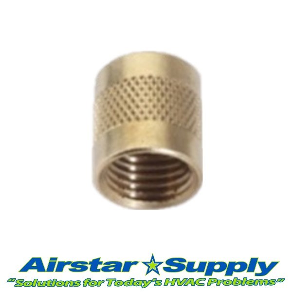 1/4" Flare Cap Round Brass w/ Neoprene O-Ring Seal  USA MADE  Pack of (2)