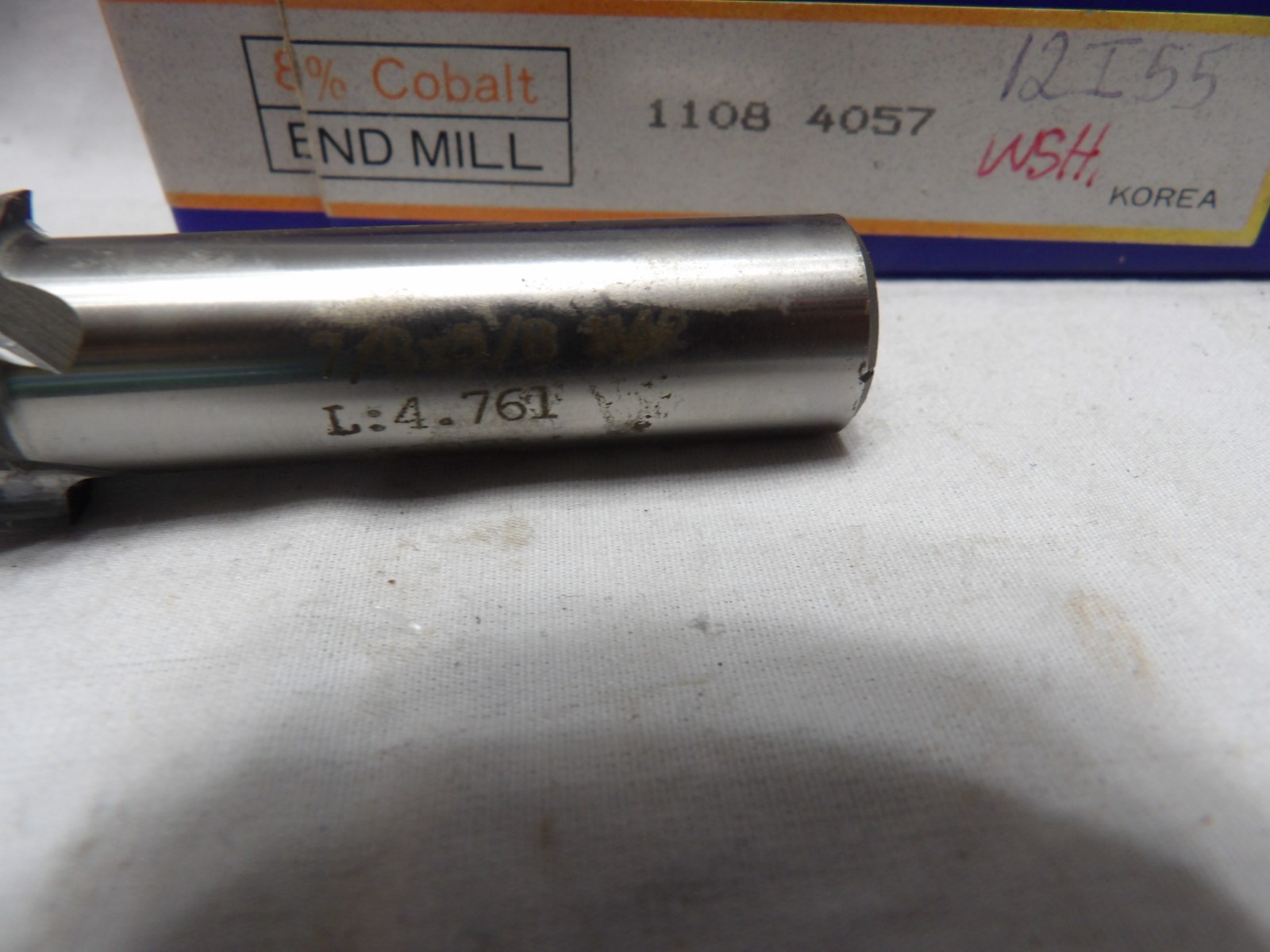 7/8" 4 Flute End Mill with 5/8" Shaft