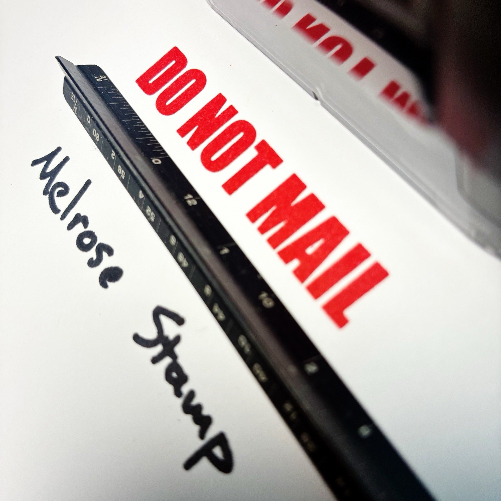 Do Not Mail Rubber Stamp Red Ink Self Inking Ideal 4913