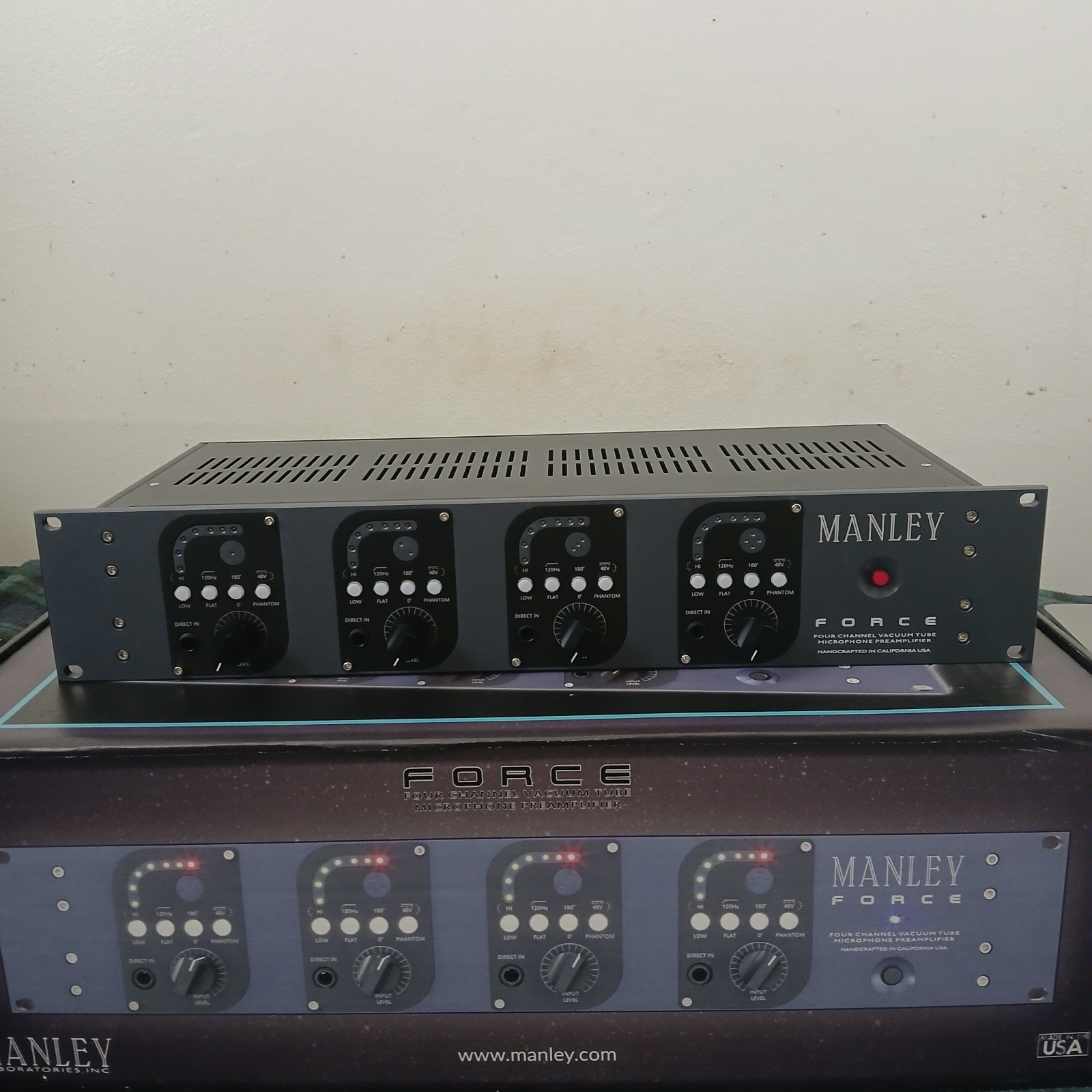 Manley Labs Force 4-Channel Vacuum Tube Microphone Preamplifier