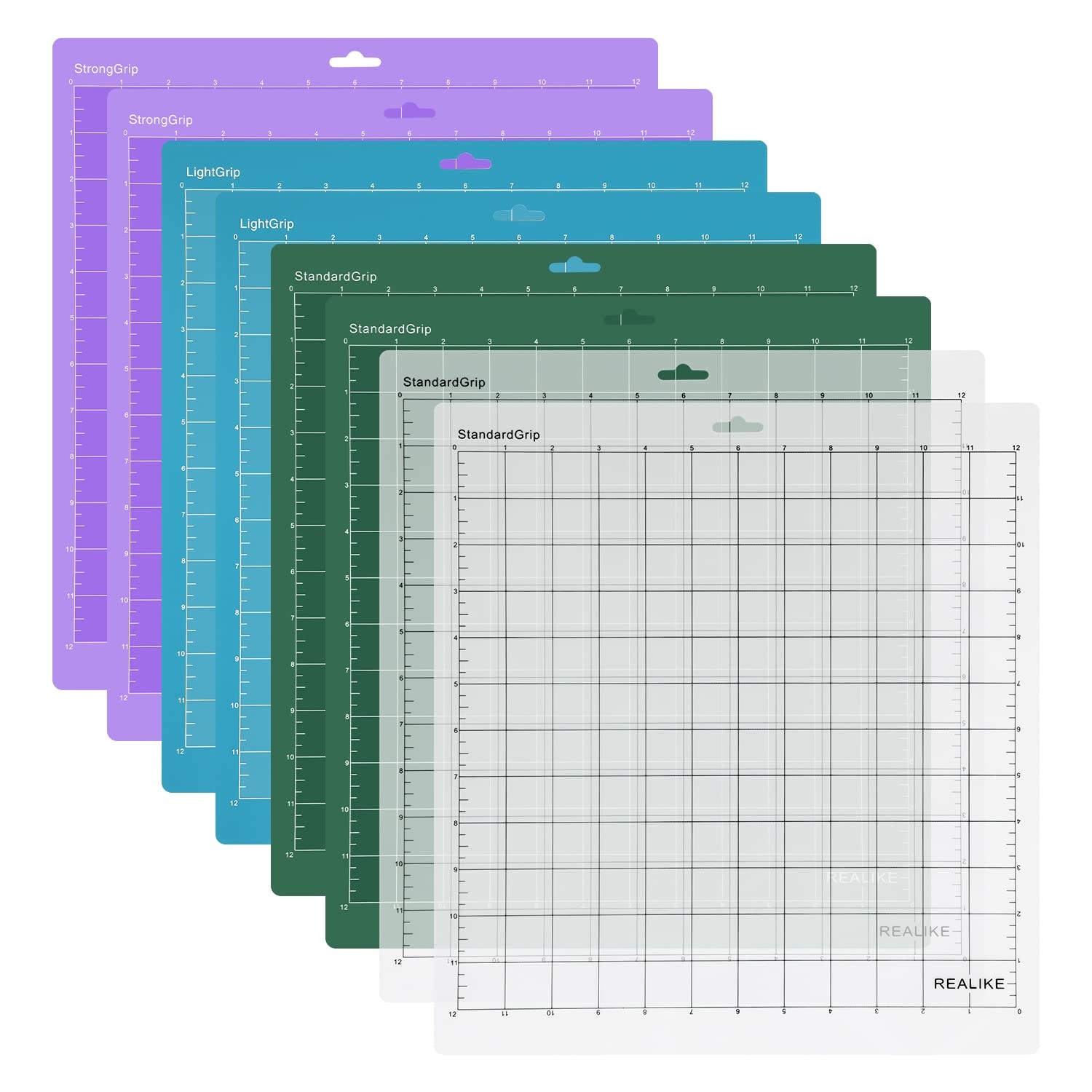 REALIKE Variety Cutting Mat Compatible with Cricut Maker/Explore - 3 Pack
