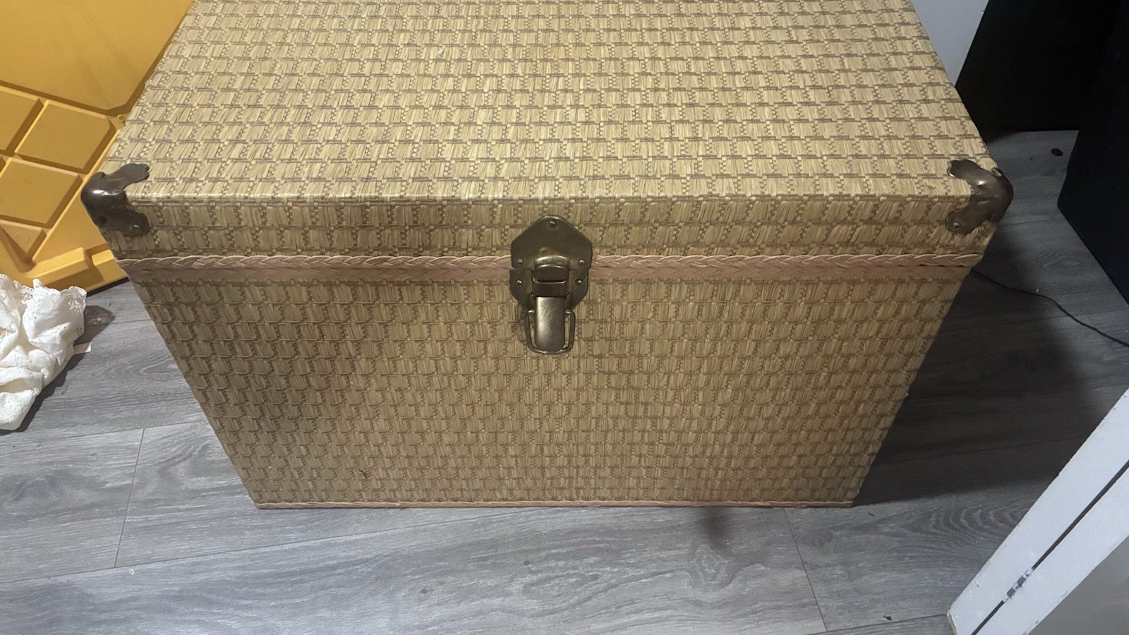 Redmon Wicker Storage Trunk  28” Long X  16”  Wide X 20” Deep
