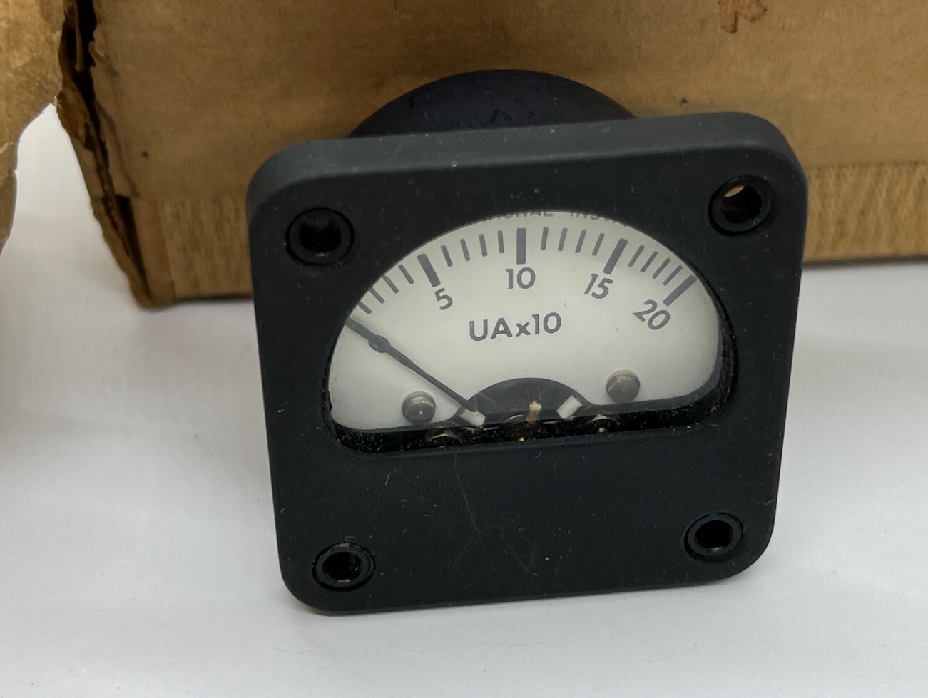 International Instrument Amp Meter UAx10 0-20 NOS NIB