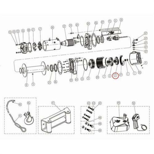 Smittybilt 97412-02 Gear Carrier Assy Input For XRC 12K Winch