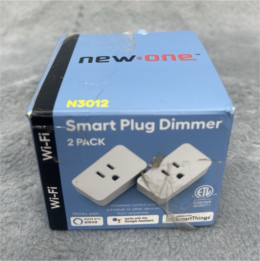 new one Smart Plug Dimmer 2 Pack Wi-Fi Alexa Google Assistant SmartThings White