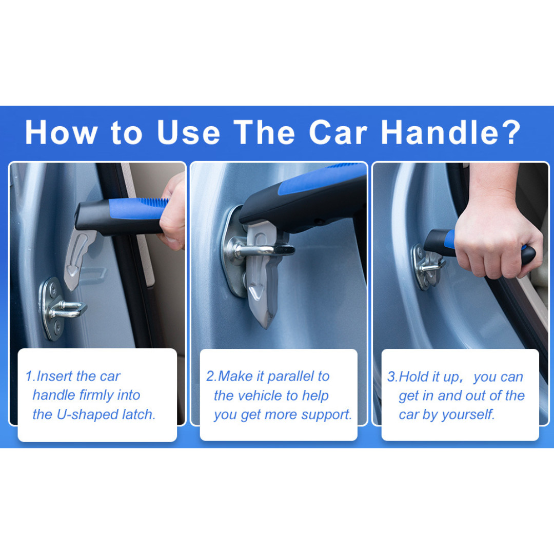 Car Mobility Assist Handle - Auto Cane Door Support for Elderly Disabled Drivers