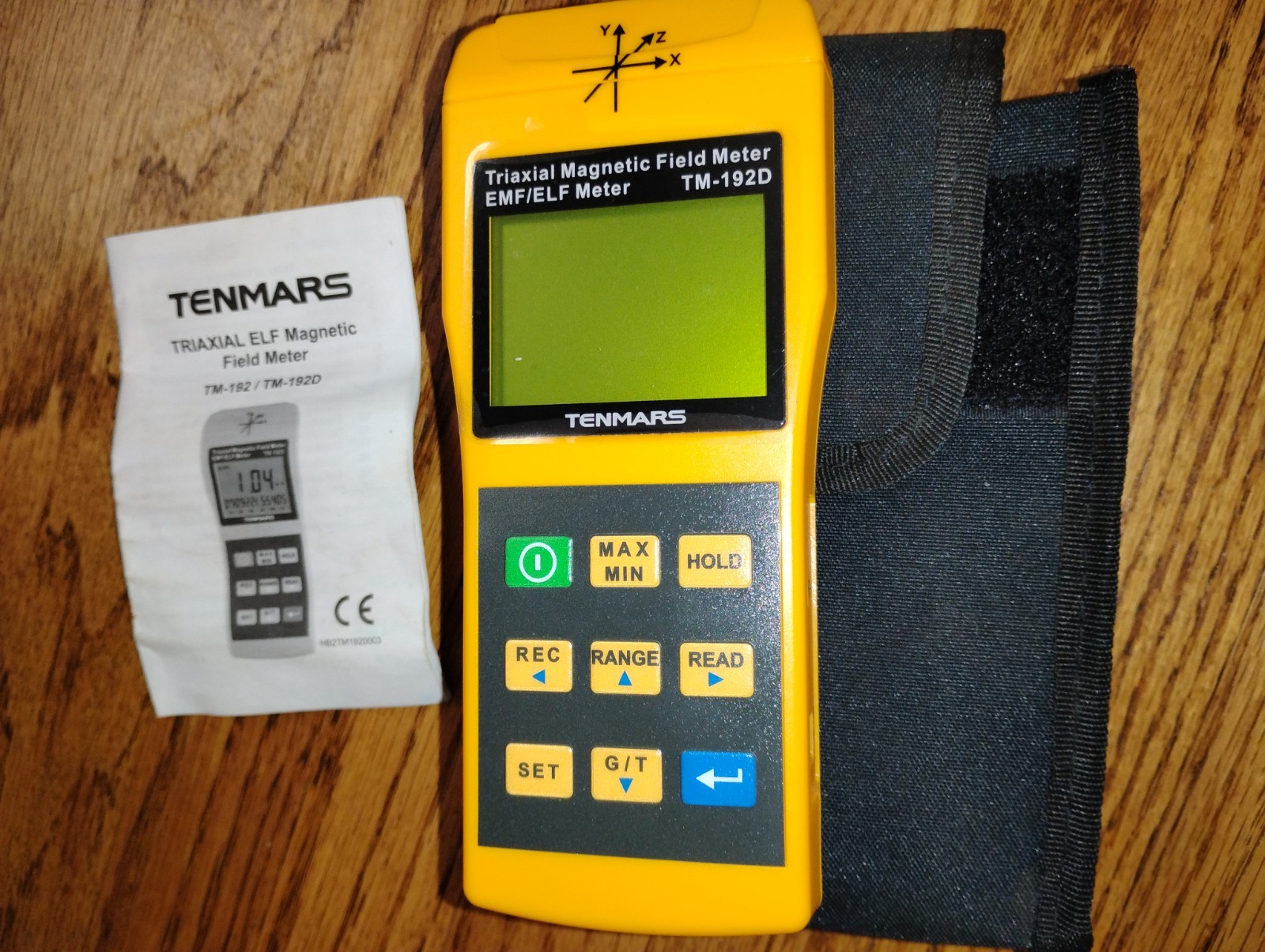 New TENMARS TM-192D Triaxial Magnetic Field Meter EMF/ELF Meter, Gaussmeter