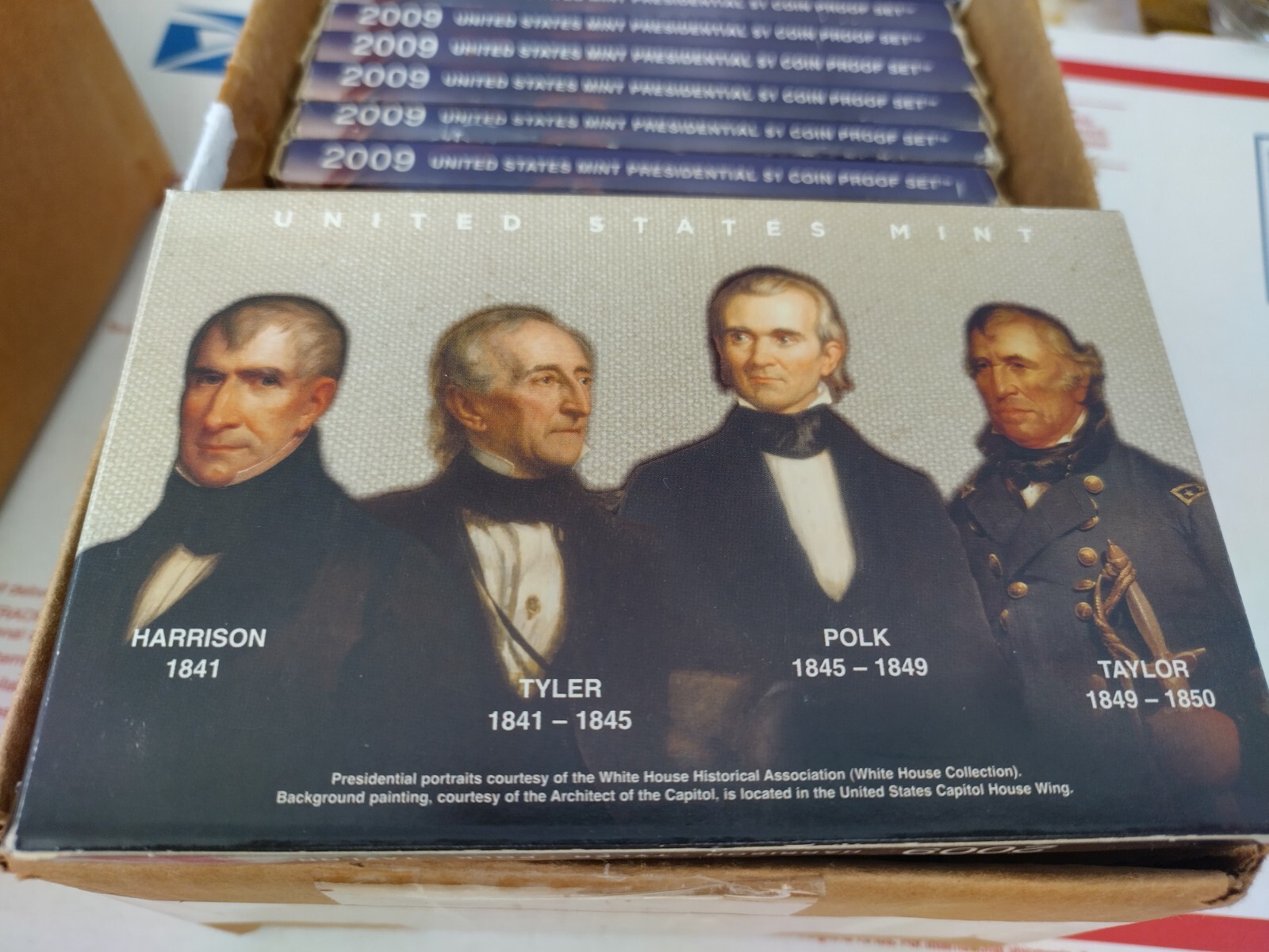 2009 U.S. Mint 10 Sets Presidential 1$ Dollar Coin Proof Complete With Box & COA