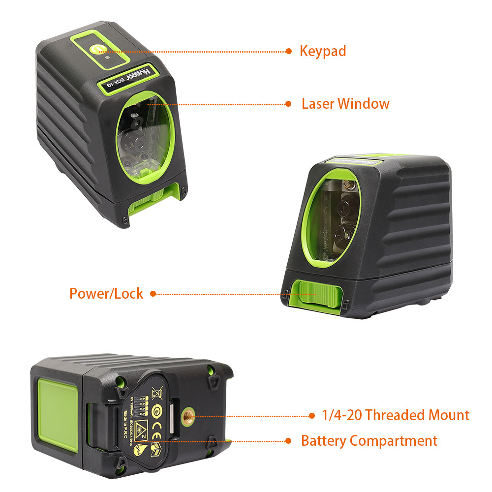 Huepar Self-leveling Vertical & Horizontal Lasers Cross Line Green Laser Level