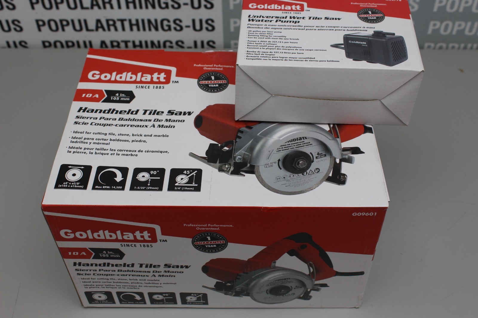 Goldblatt G09601 10A Electric Tile Cutter