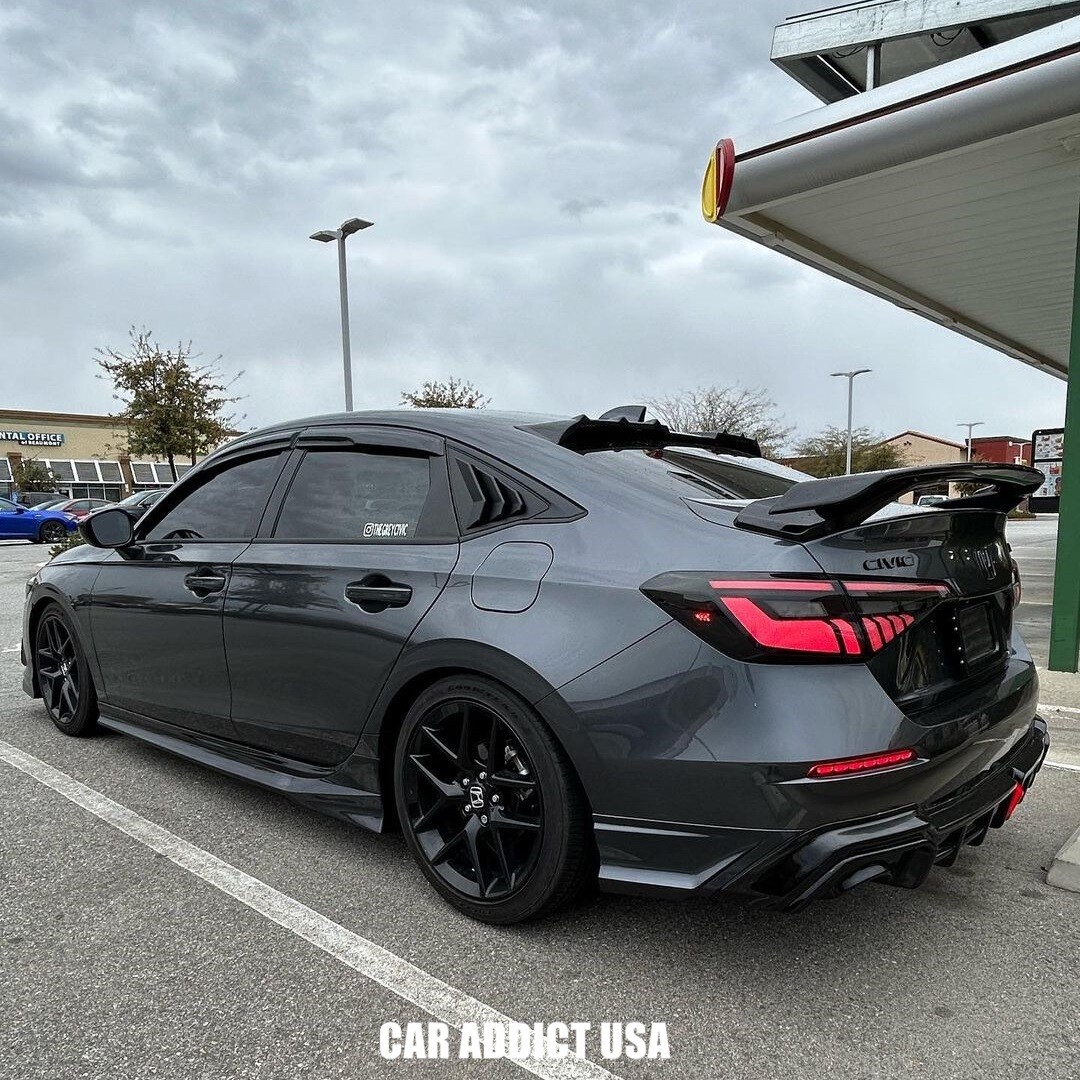 V2 Demon Eye Tail Lights for Honda Civic Sedan 2022-2025 11th Gen Smoked/White