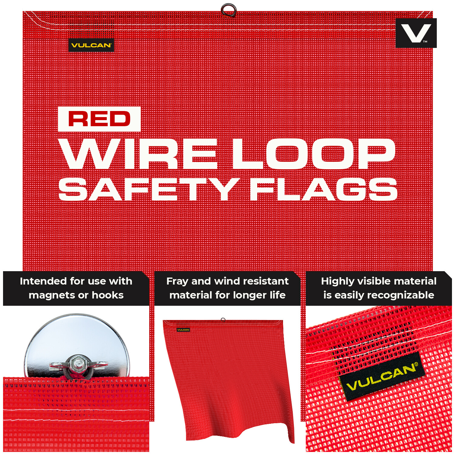 VULCAN Ultimate Oversize Load Flags, Oversize Load Signs, & Magnets Kit