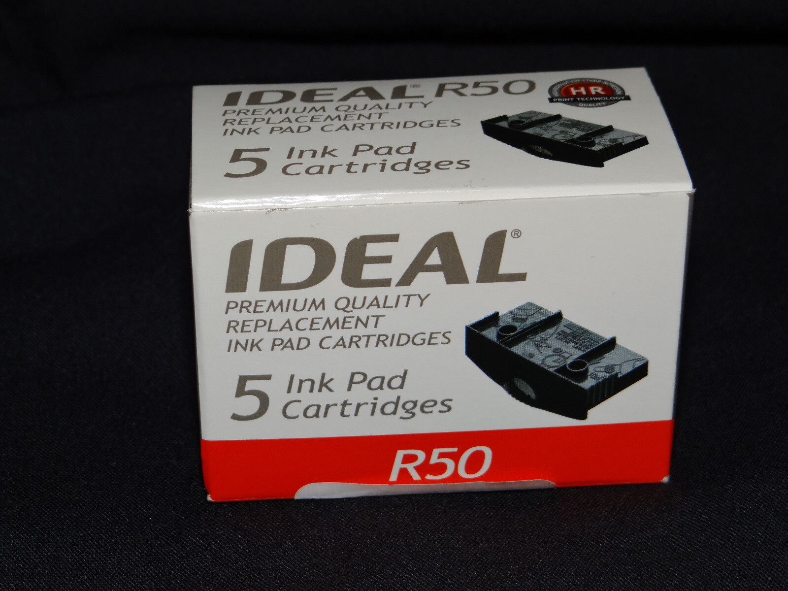 Ideal R50 Replacement Ink Pads, 5-Pack - Dry, No Ink
