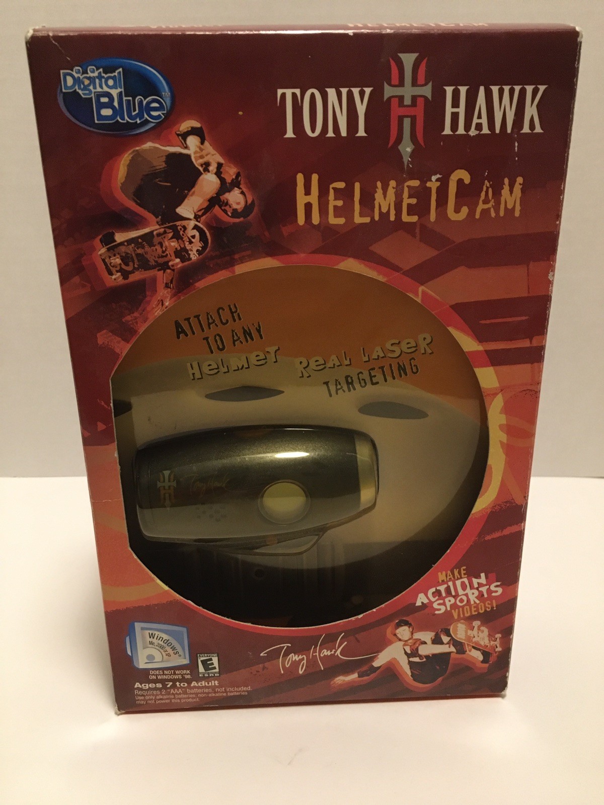 TONY HAWK Digital Blue Helmet Cam  | Never used - open box | Tested