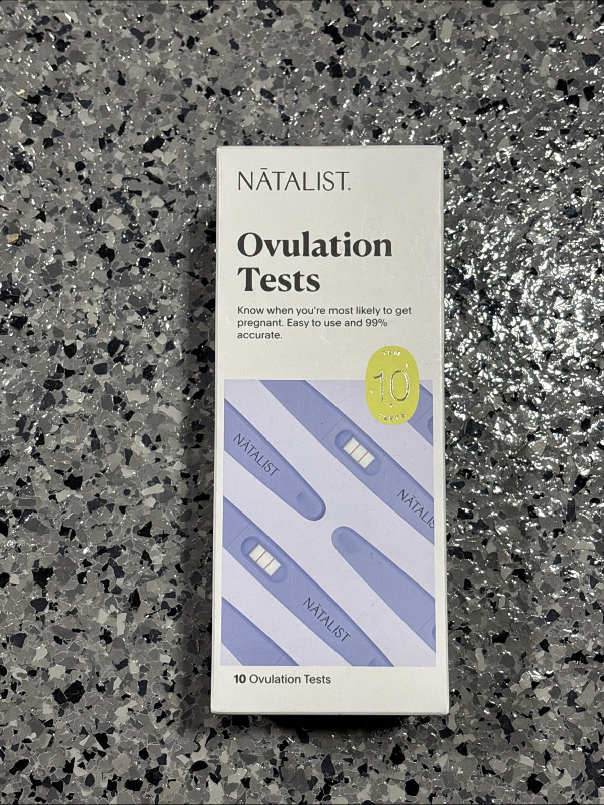 Natalist Ovulation Tests - 10 Count Box - Easy To Use - 99% Accurate/ 10z