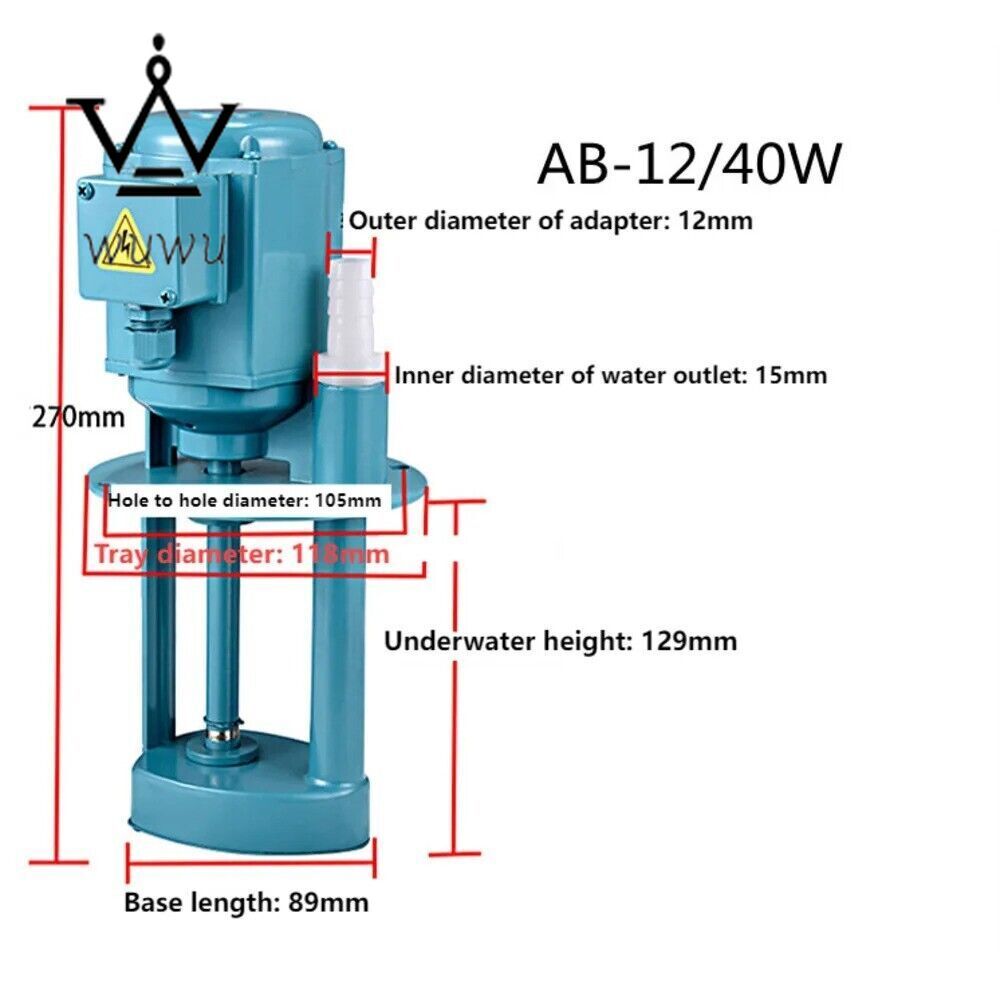 380V 40W Machine Cooling Pump Lathe Oil Pump Three-phase Electric Pumps