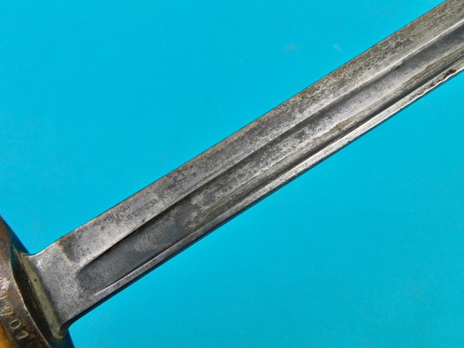 Italian Italy Vintage WW2 Bayonet Fighting Knife w/ Scabbard Frog