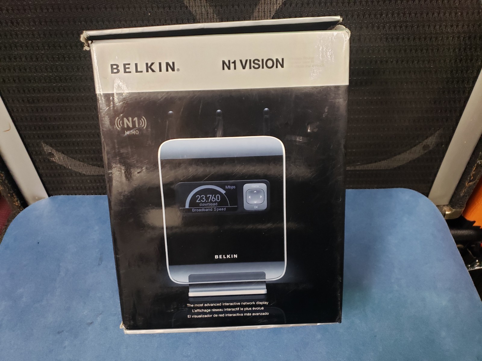 Belkin N1 Vision 4-Port Gigabit Wireless N Router used