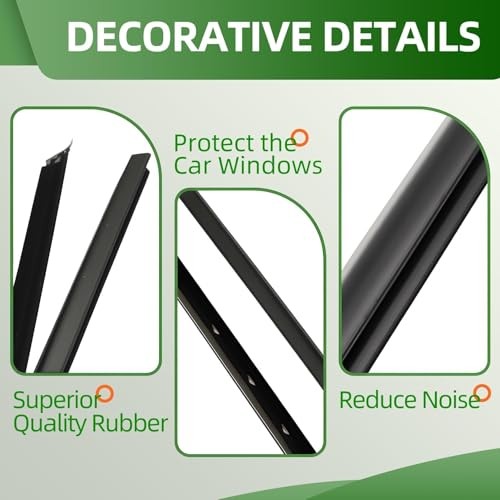 Window Trim Molding Compatible with Ranger 1999-2011 Front Outer Door