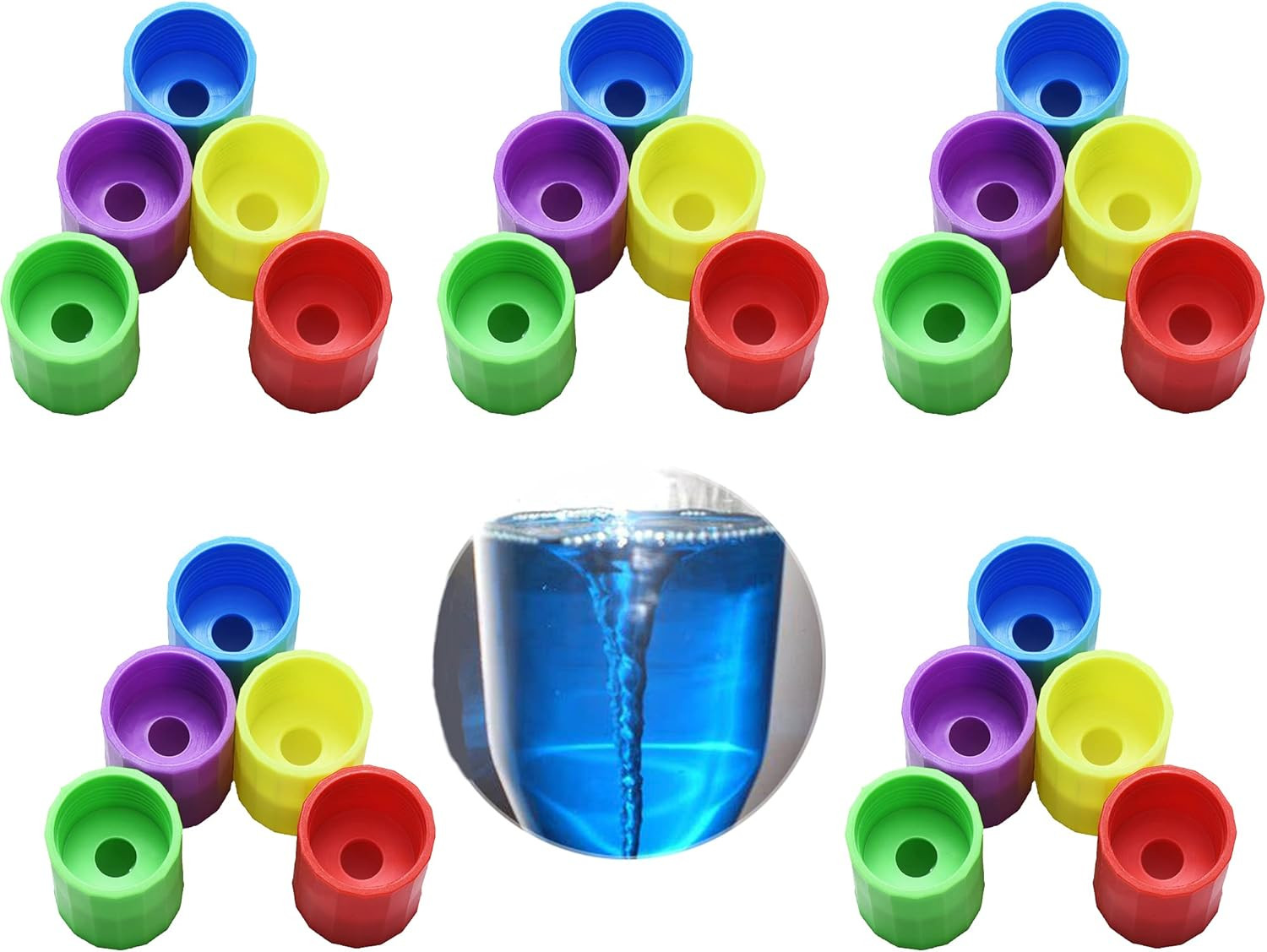 25Pc Tornado in a Bottle Plastic Cyclone Tube Connectors