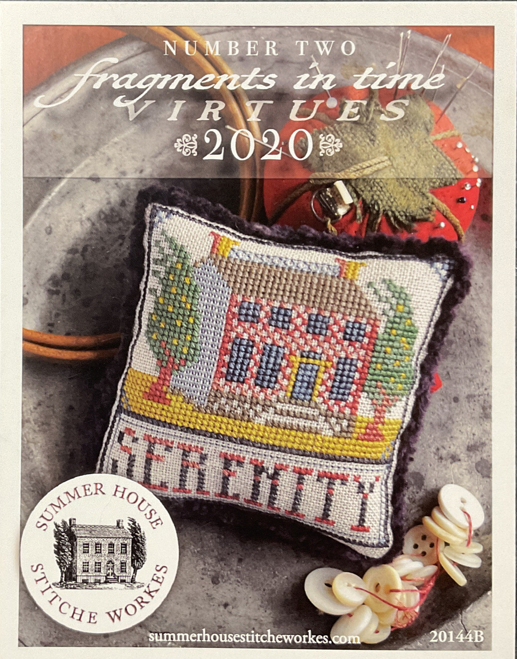 2020 FRAGMENTS IN TIME VIRTUES - #2 SERENITY Cross Stitch Pattern/Chart