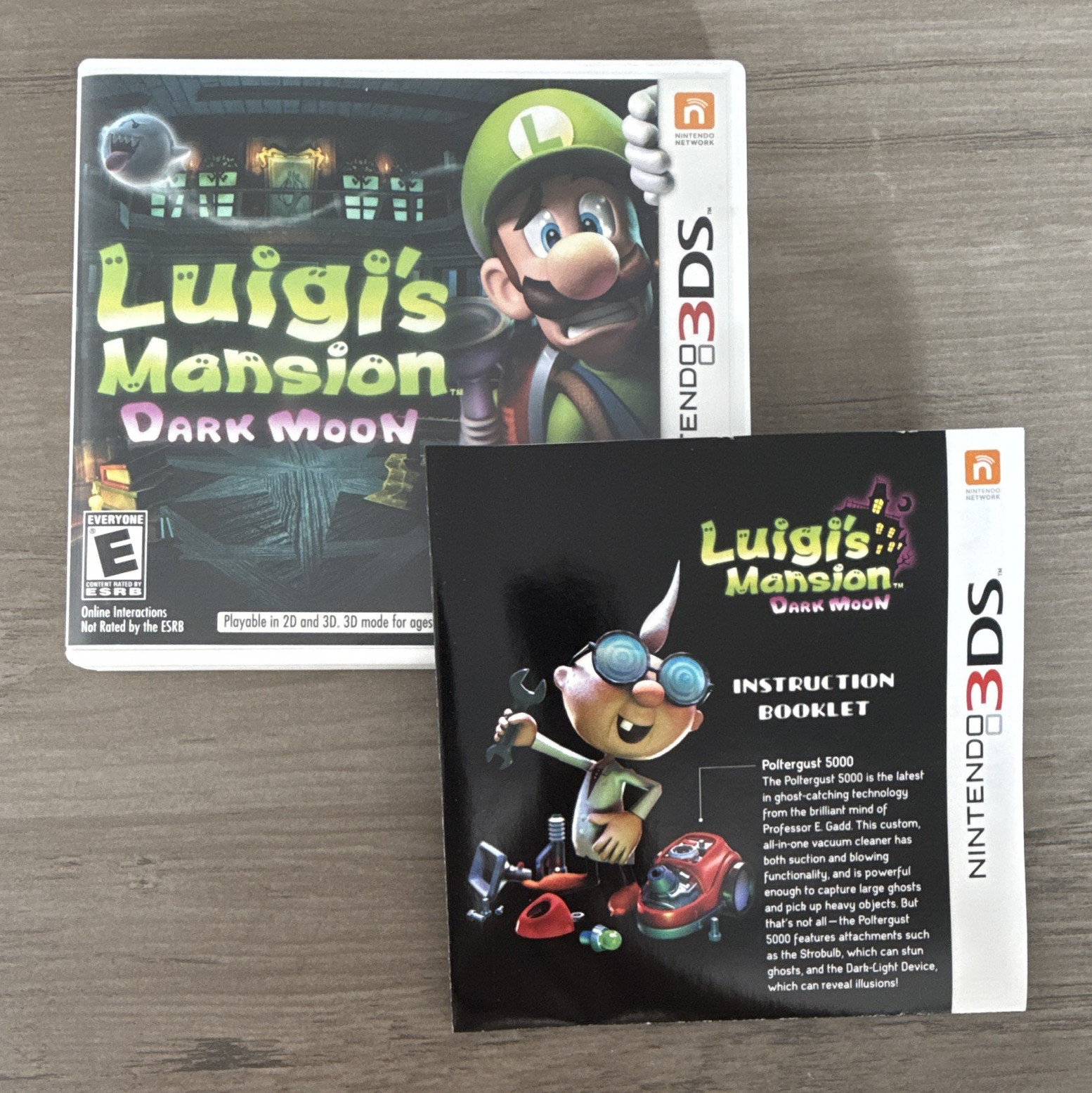 Nintendo Luigi's Mansion: Dark Moon Original Case w/ Manual & Inserts (NO GAME)