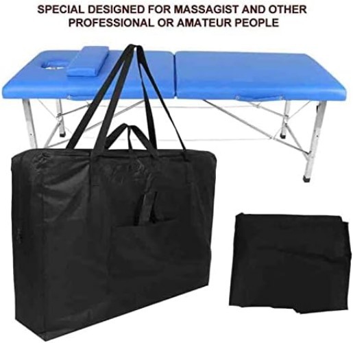 Universal Massage Bed Carrying Bag - Durable Canvas, Space-Saving Design