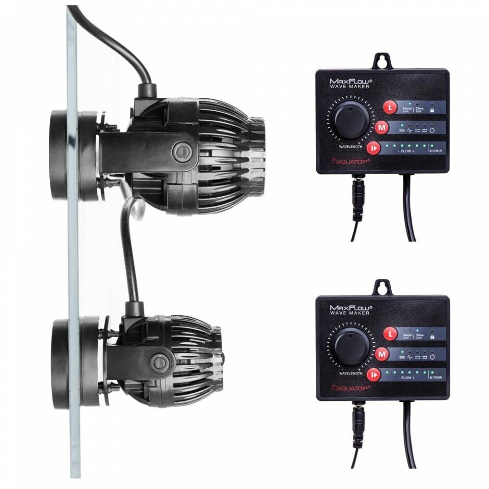 AQUATOP 2,113 GPH MaxFlow DC Wavemaker, 25W with Controller, MWV-2000