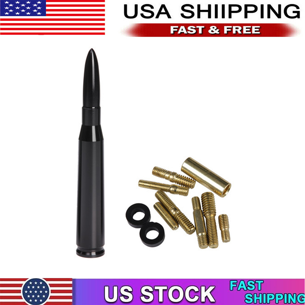 Bullet Antenna 50 Cal Caliber For Truck Dodge Ram 1500 Ford F150 Raptor Bronco