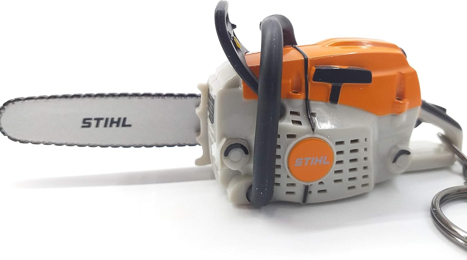 Battery Operated Stihl Chainsaw-Shaped Keyring